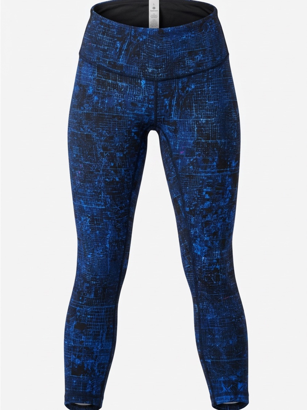 lululemon athletica Blue Patterned High-Rise Leggings